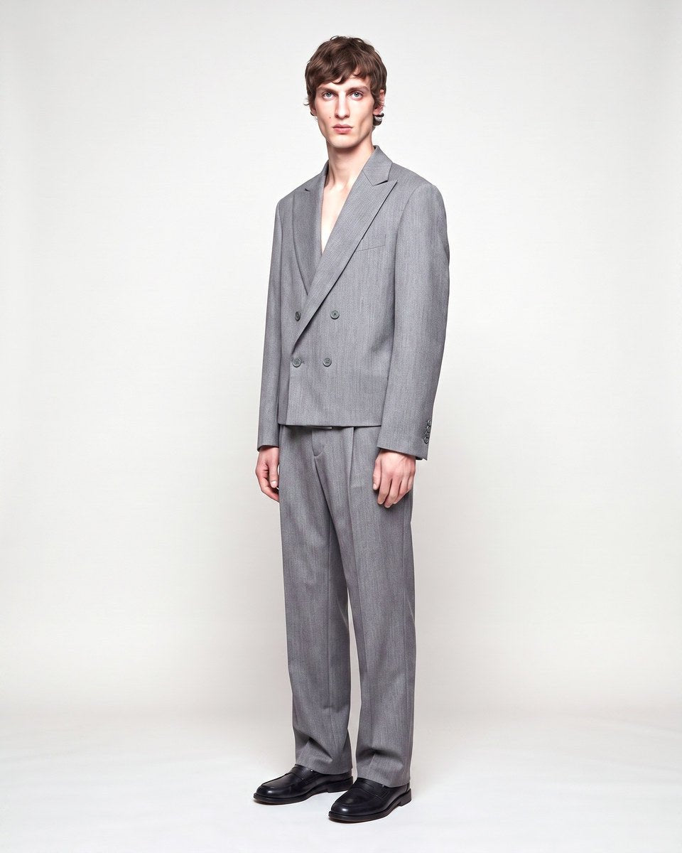 ABITO CROP DOPPIOPETTO GREY - Benevierre