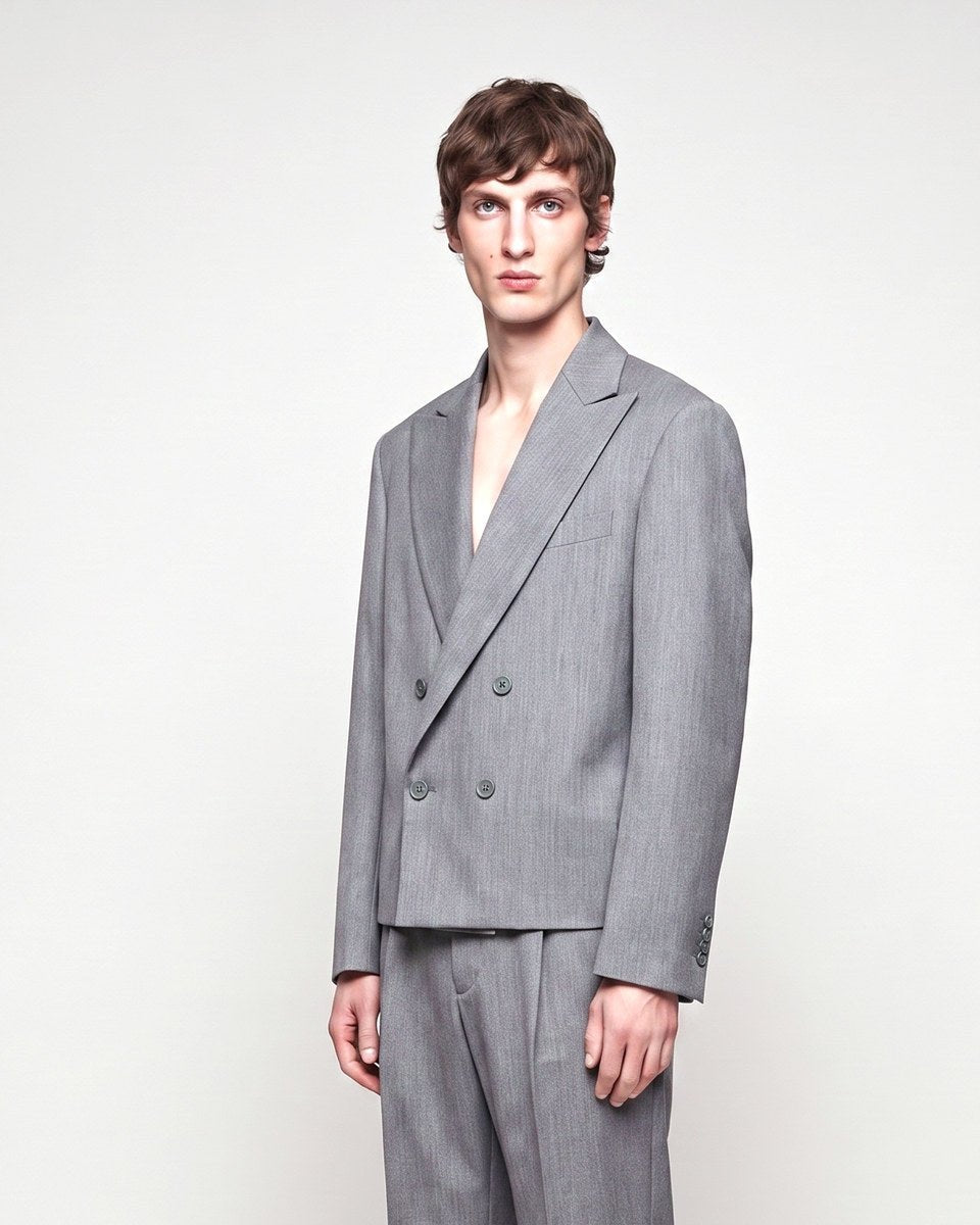 ABITO CROP DOPPIOPETTO GREY - Benevierre