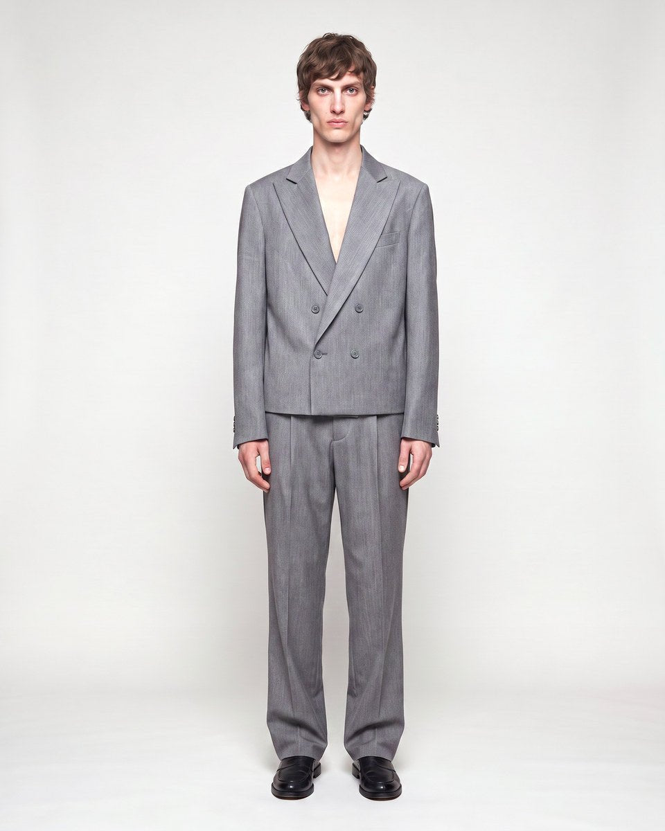 ABITO CROP DOPPIOPETTO GREY - Benevierre