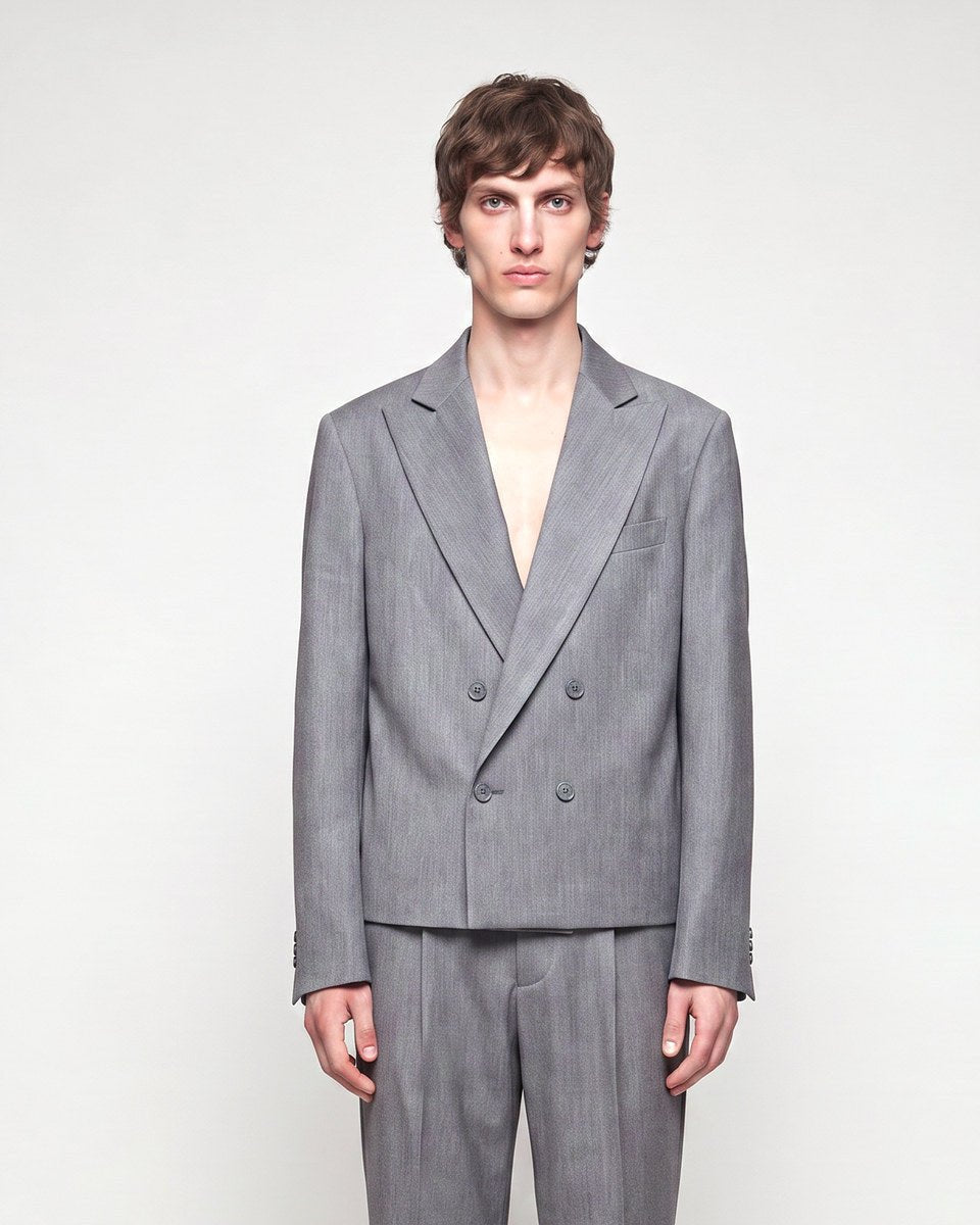 ABITO CROP DOPPIOPETTO GREY - Benevierre