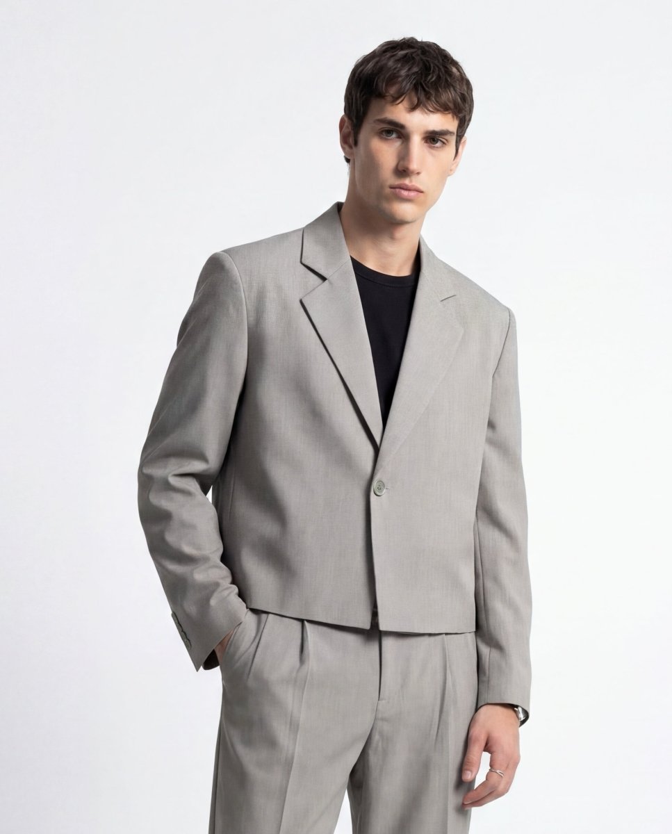 ABITO CROP GREY - Benevierre