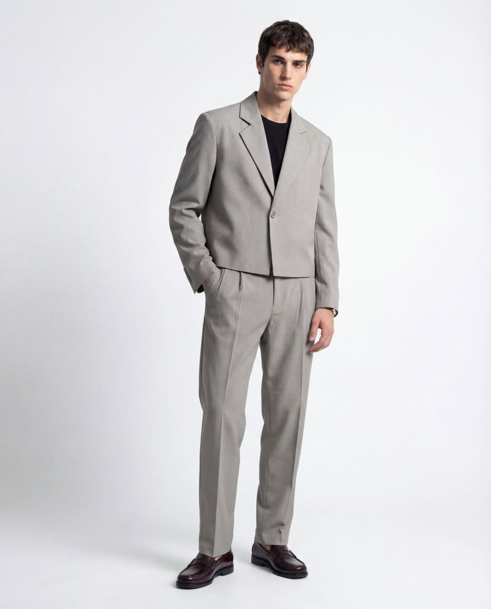 ABITO CROP GREY - Benevierre