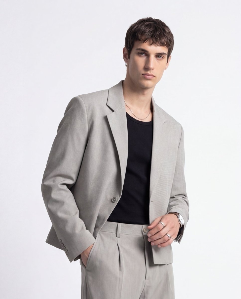 ABITO CROP GREY - Benevierre