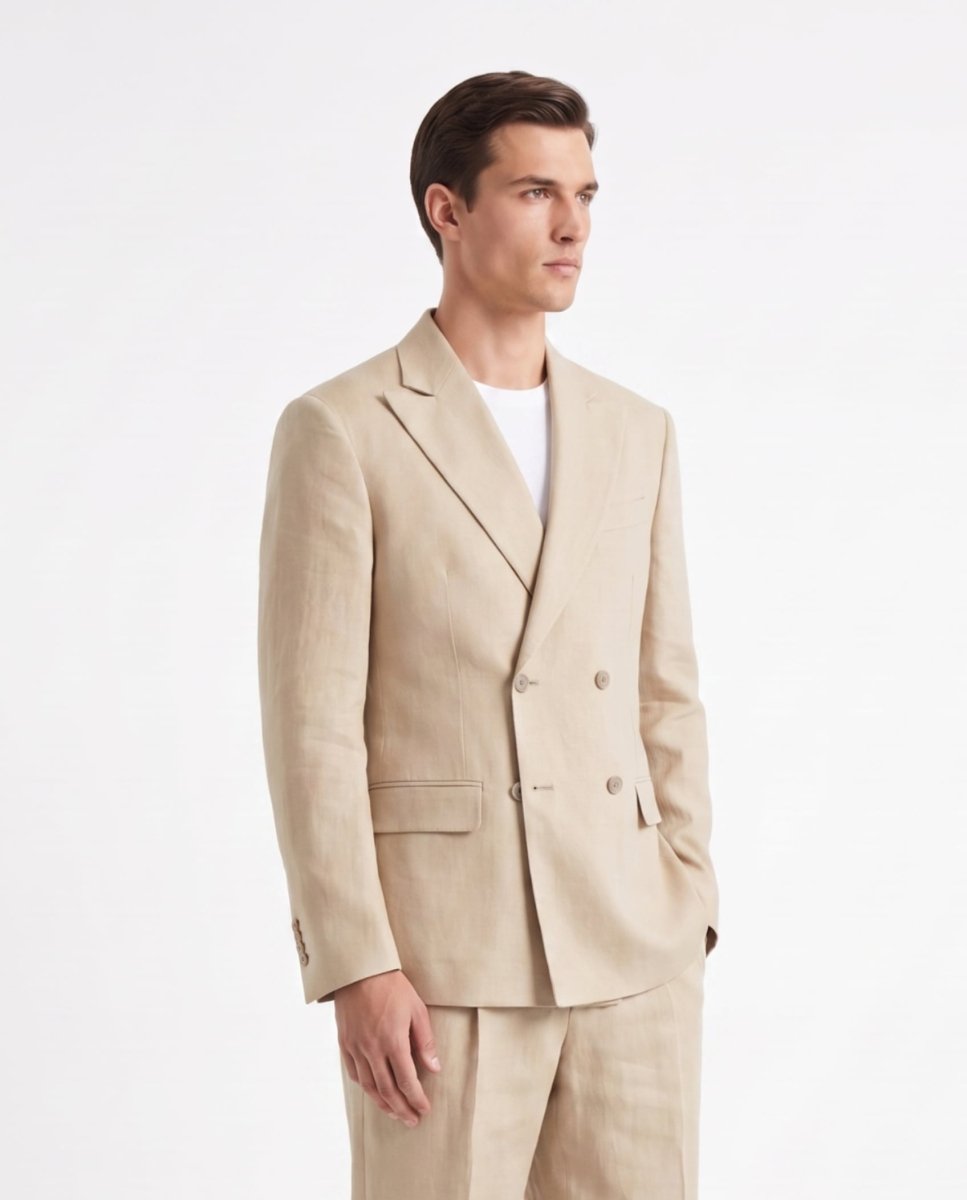 ABITO IN LINO BEIGE - Benevierre