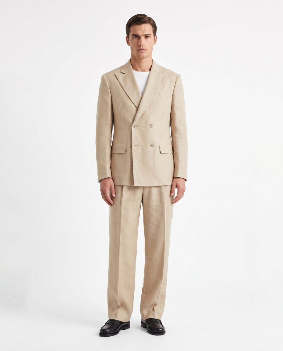 ABITO IN LINO BEIGE - Benevierre