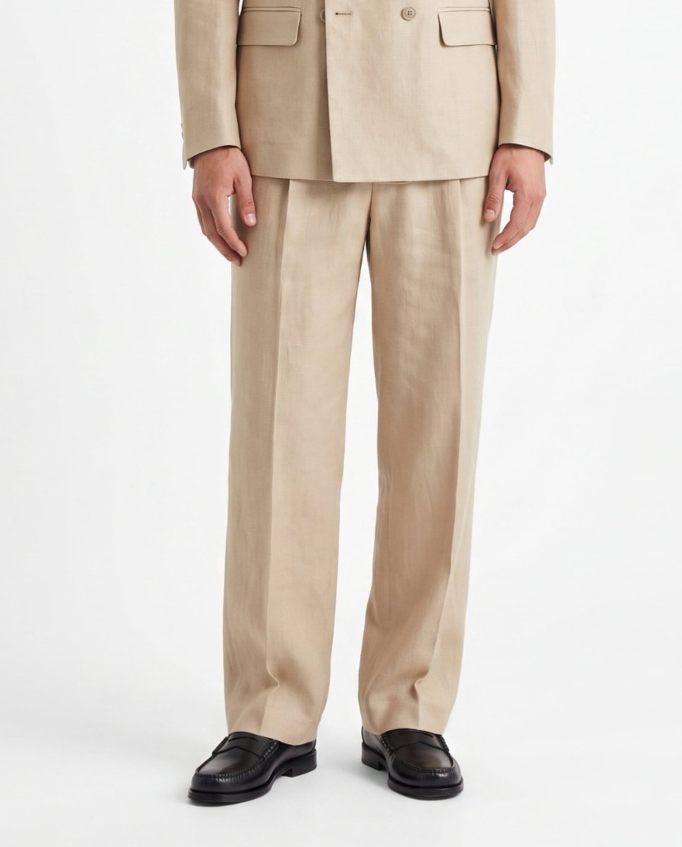ABITO IN LINO BEIGE - Benevierre