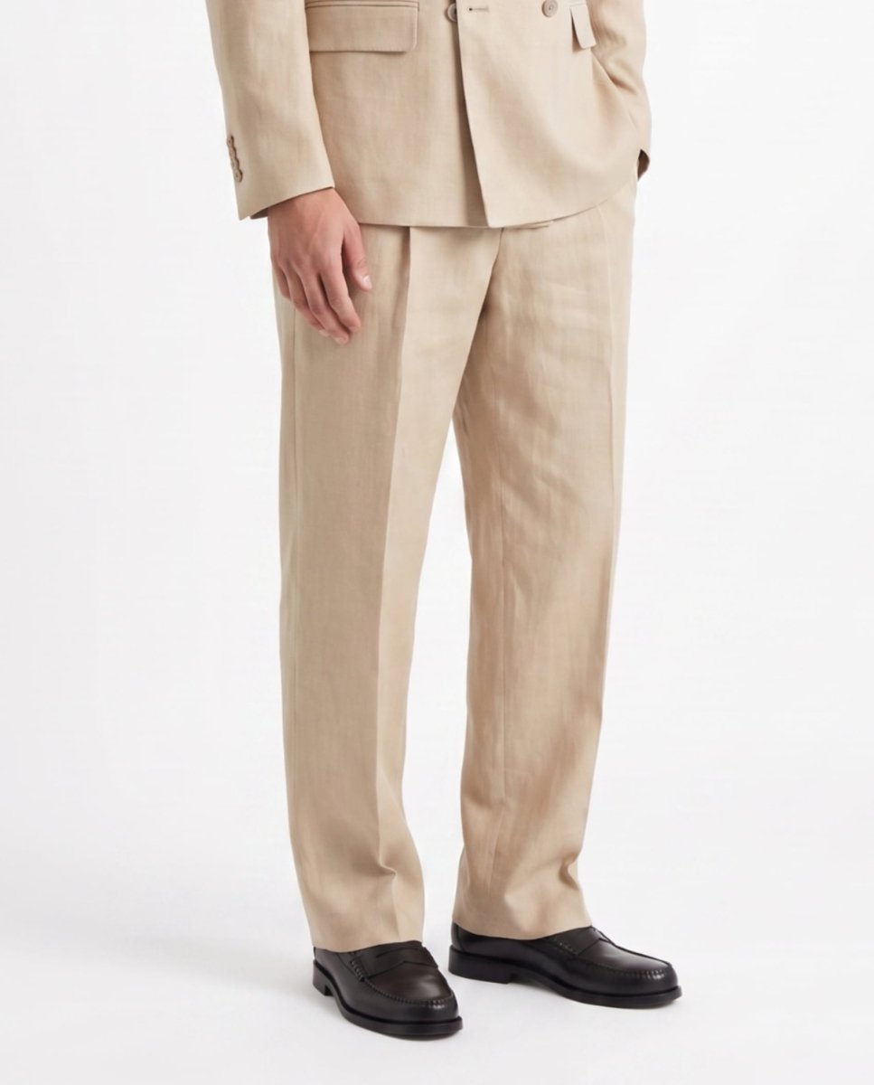 ABITO IN LINO BEIGE - Benevierre