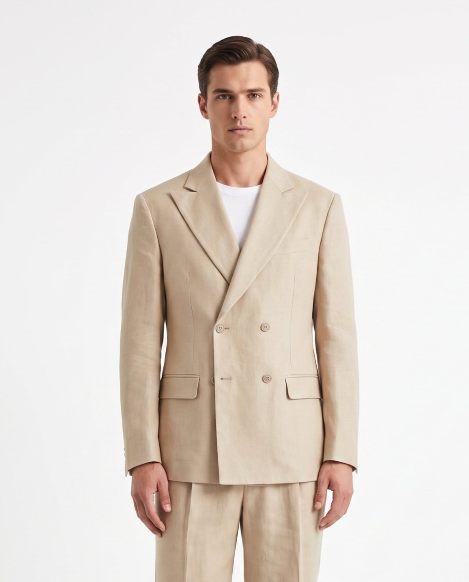 ABITO IN LINO BEIGE - Benevierre