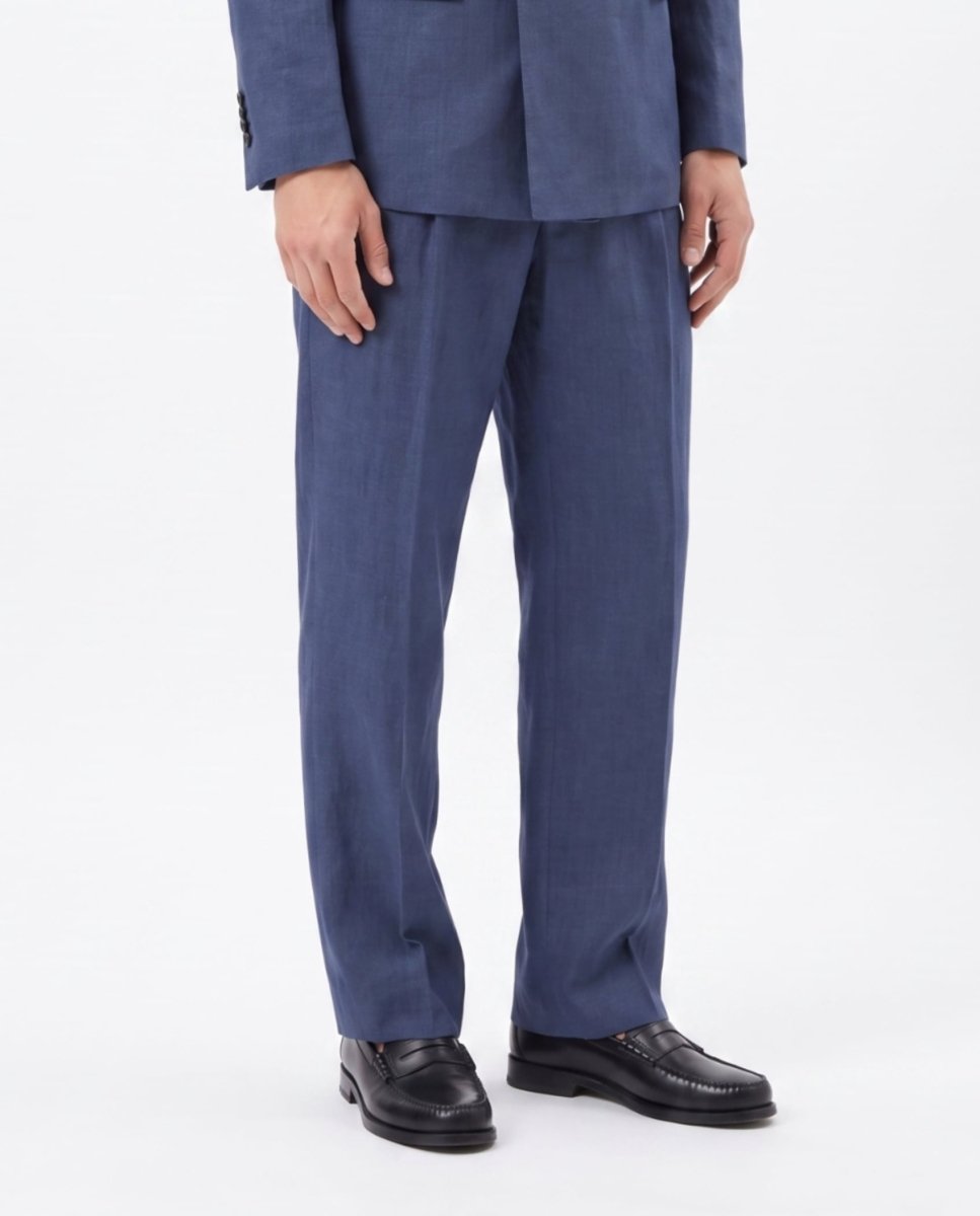 ABITO IN LINO BLUE - Benevierre