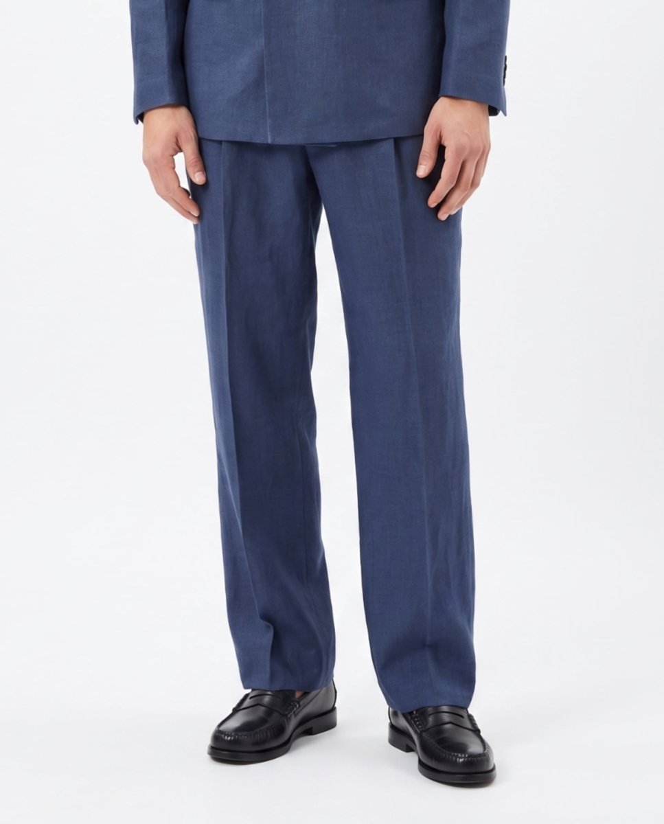ABITO IN LINO BLUE - Benevierre