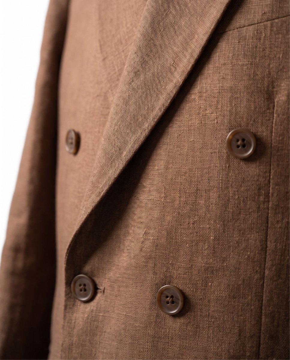 ABITO IN LINO BROWN - Benevierre