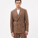 ABITO IN LINO BROWN - Benevierre