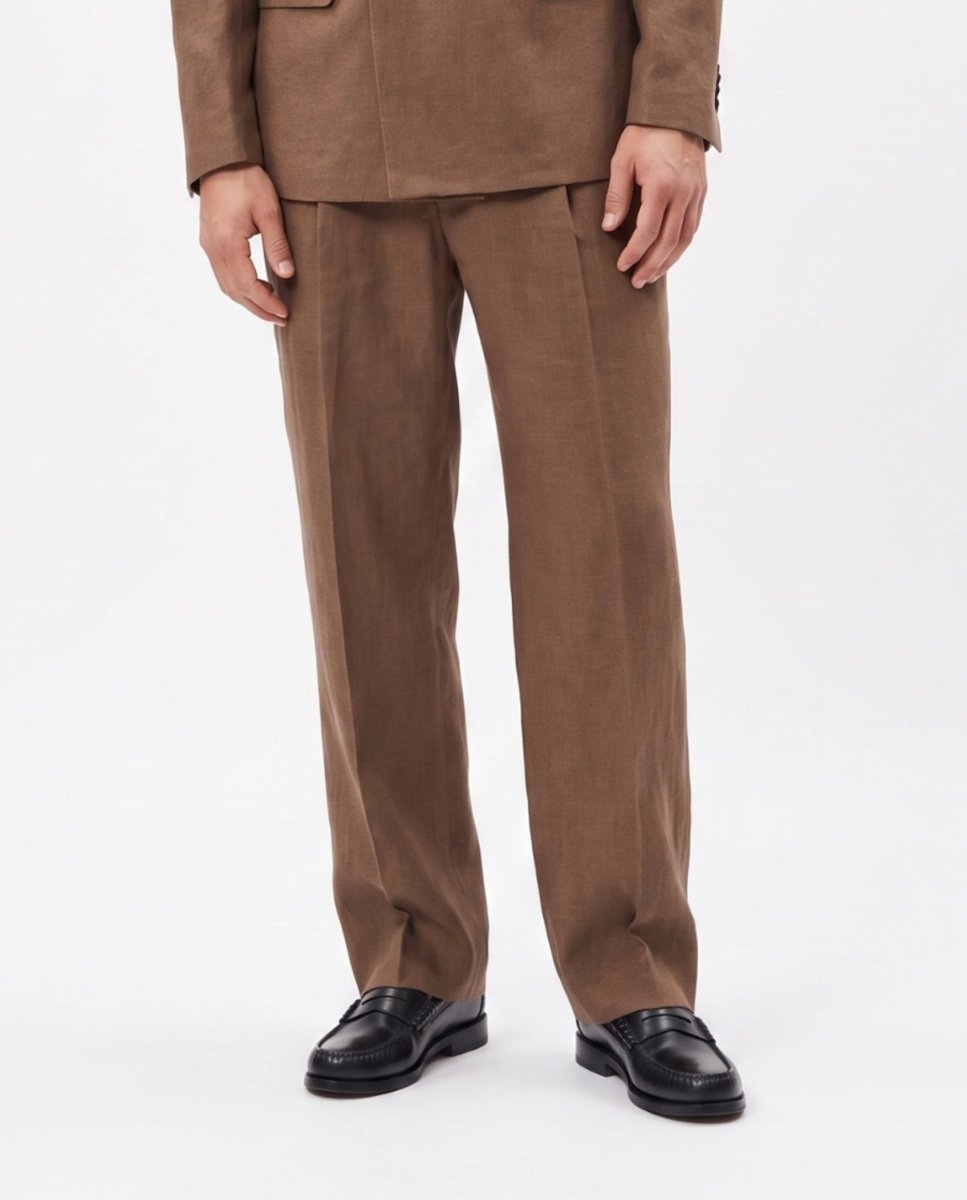 ABITO IN LINO BROWN - Benevierre