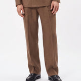 ABITO IN LINO BROWN - Benevierre