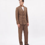 ABITO IN LINO BROWN - Benevierre