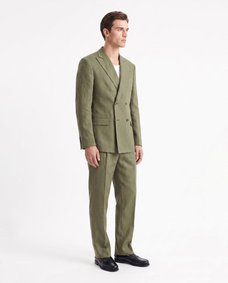 ABITO IN LINO GREEN - Benevierre
