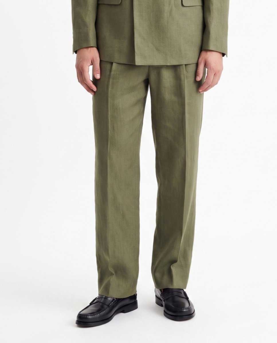 ABITO IN LINO GREEN - Benevierre