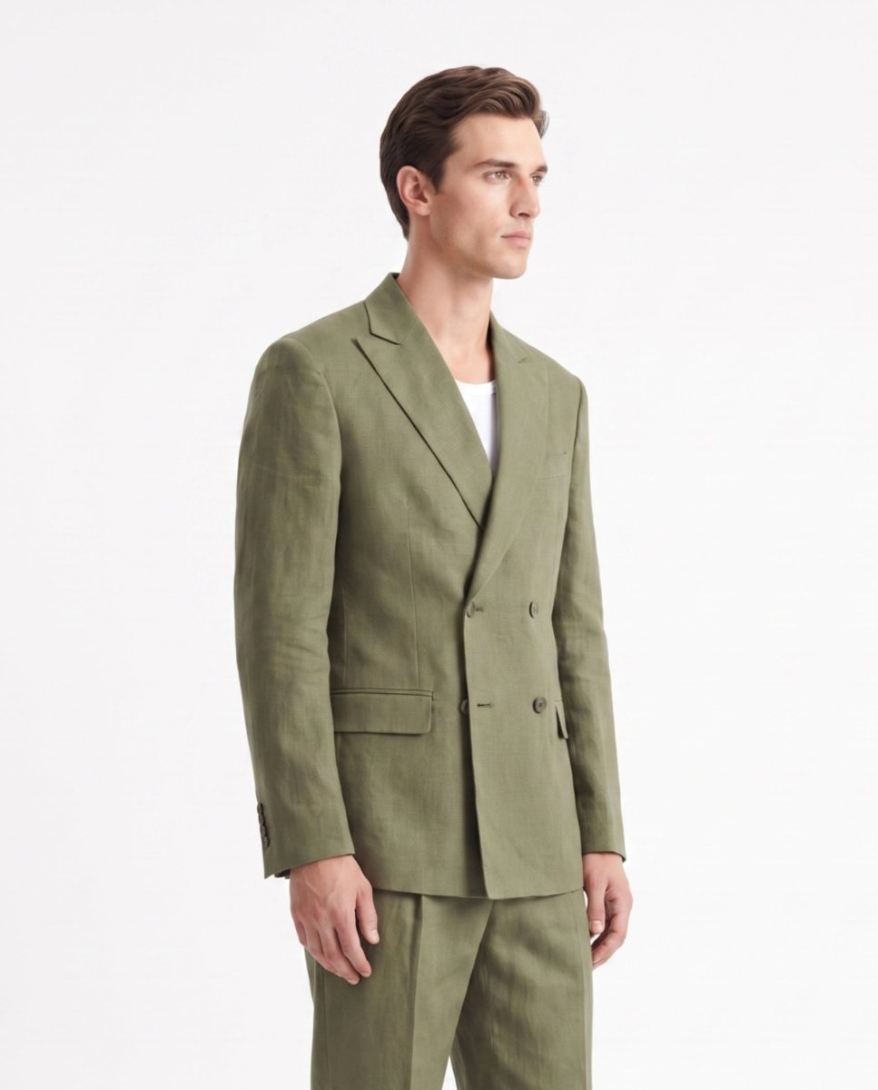 ABITO IN LINO GREEN - Benevierre