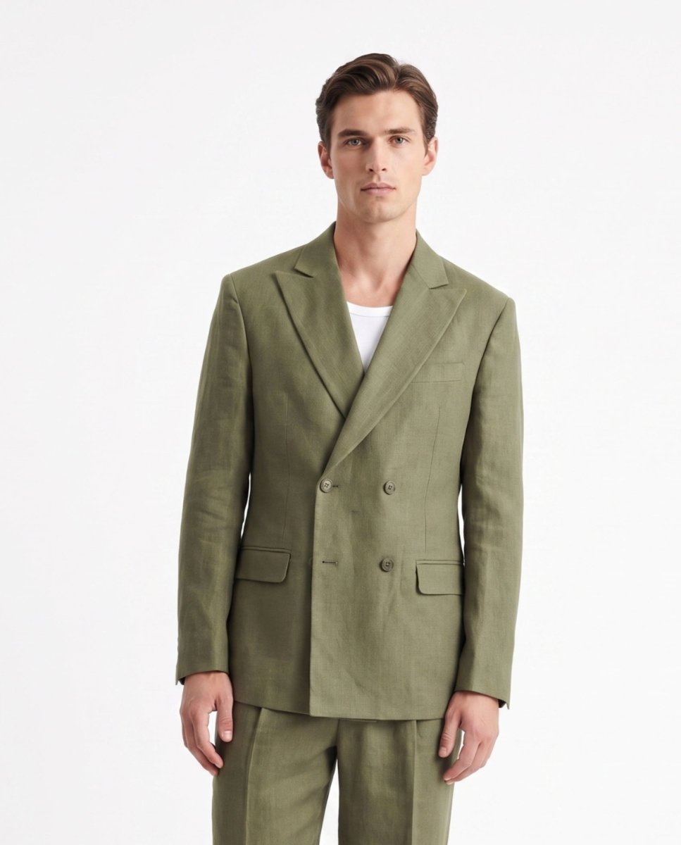 ABITO IN LINO GREEN - Benevierre