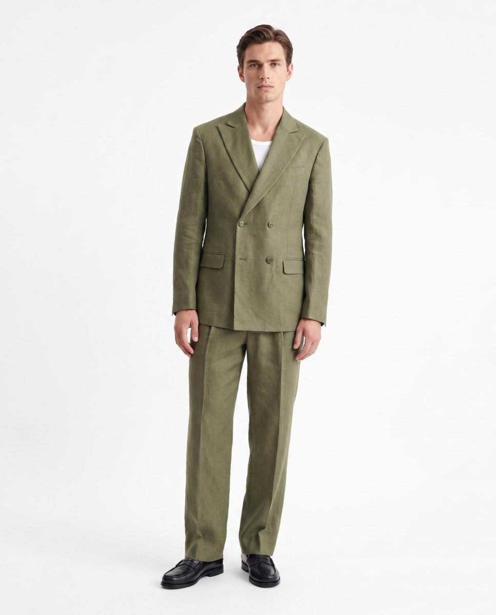 ABITO IN LINO GREEN - Benevierre