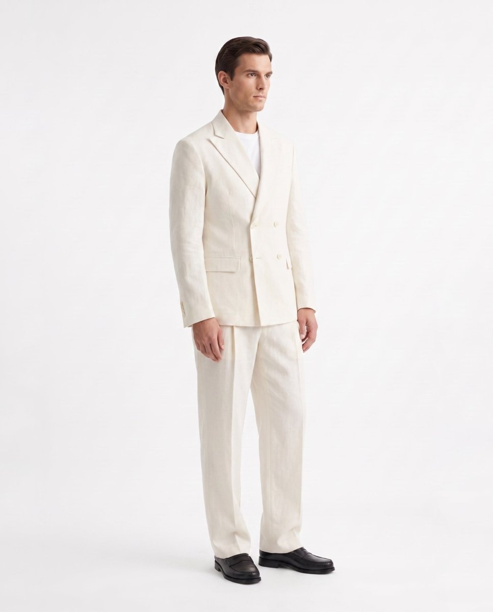 ABITO IN LINO WHITE - Benevierre