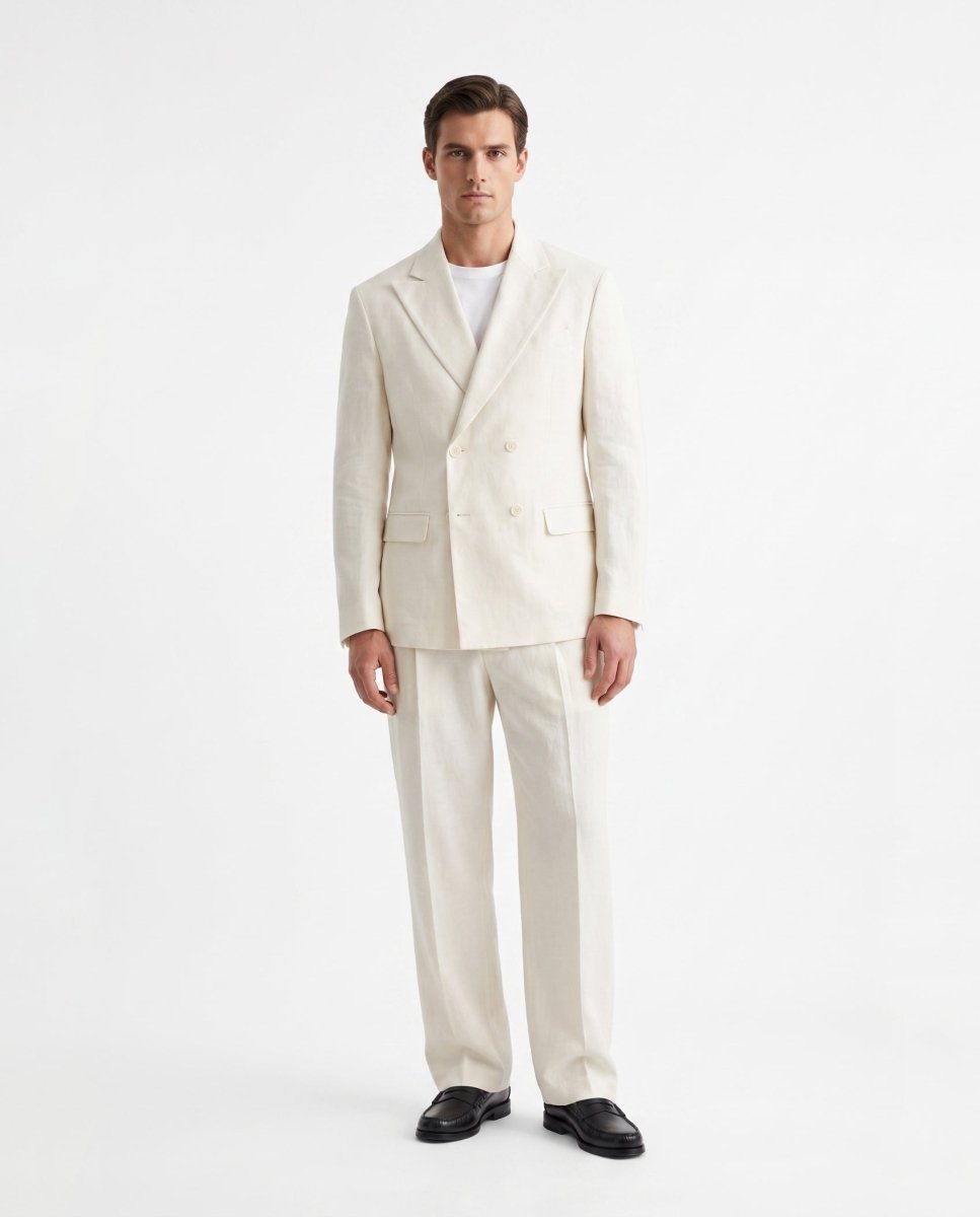 ABITO IN LINO WHITE - Benevierre