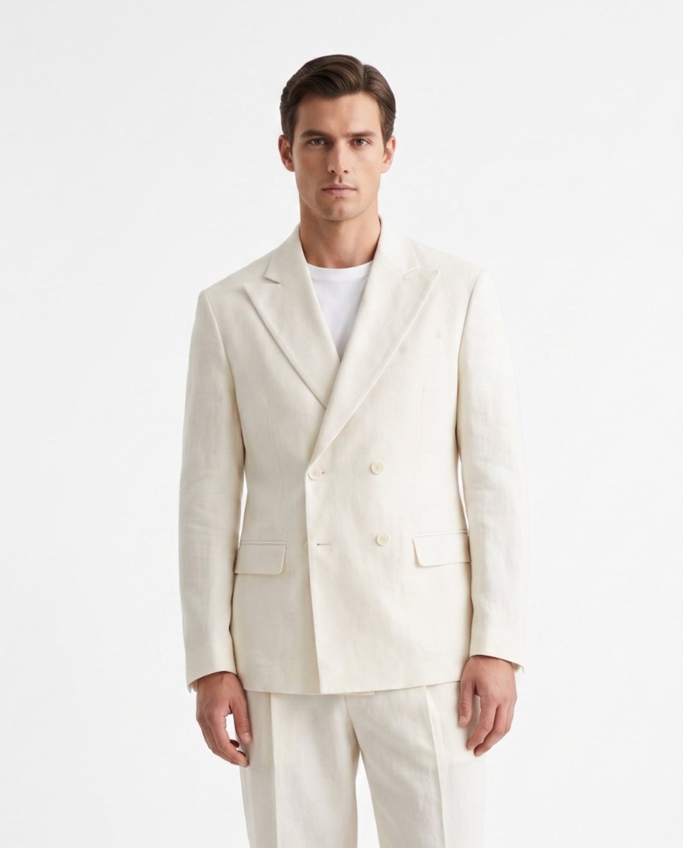 ABITO IN LINO WHITE - Benevierre