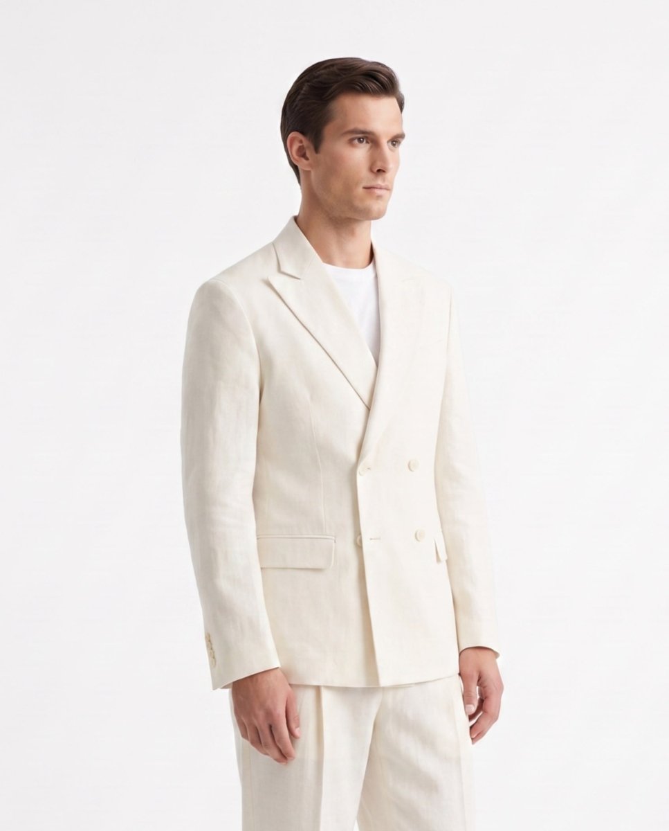 ABITO IN LINO WHITE - Benevierre