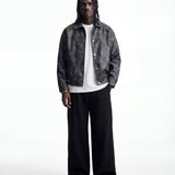 ASPHALT LEATHER JACKET - Benevierre