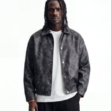 ASPHALT LEATHER JACKET - Benevierre