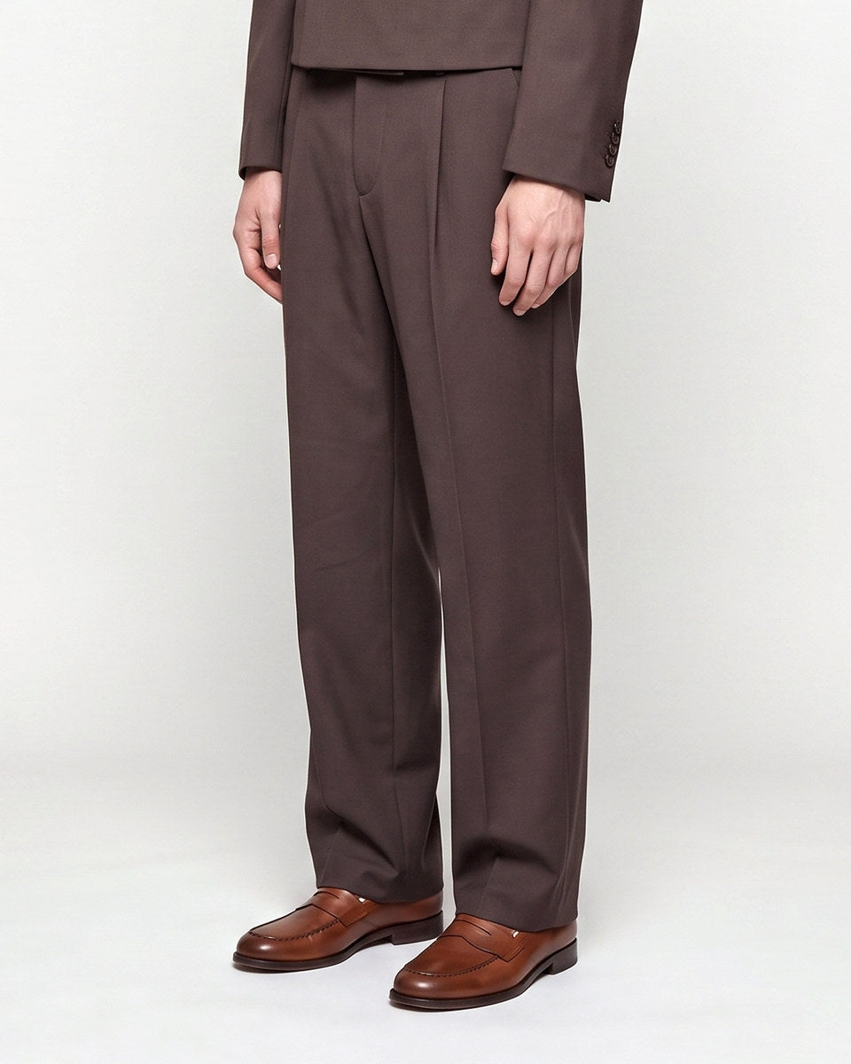 ABITO CROP DOPPIOPETTO BROWN crop pantalone 45