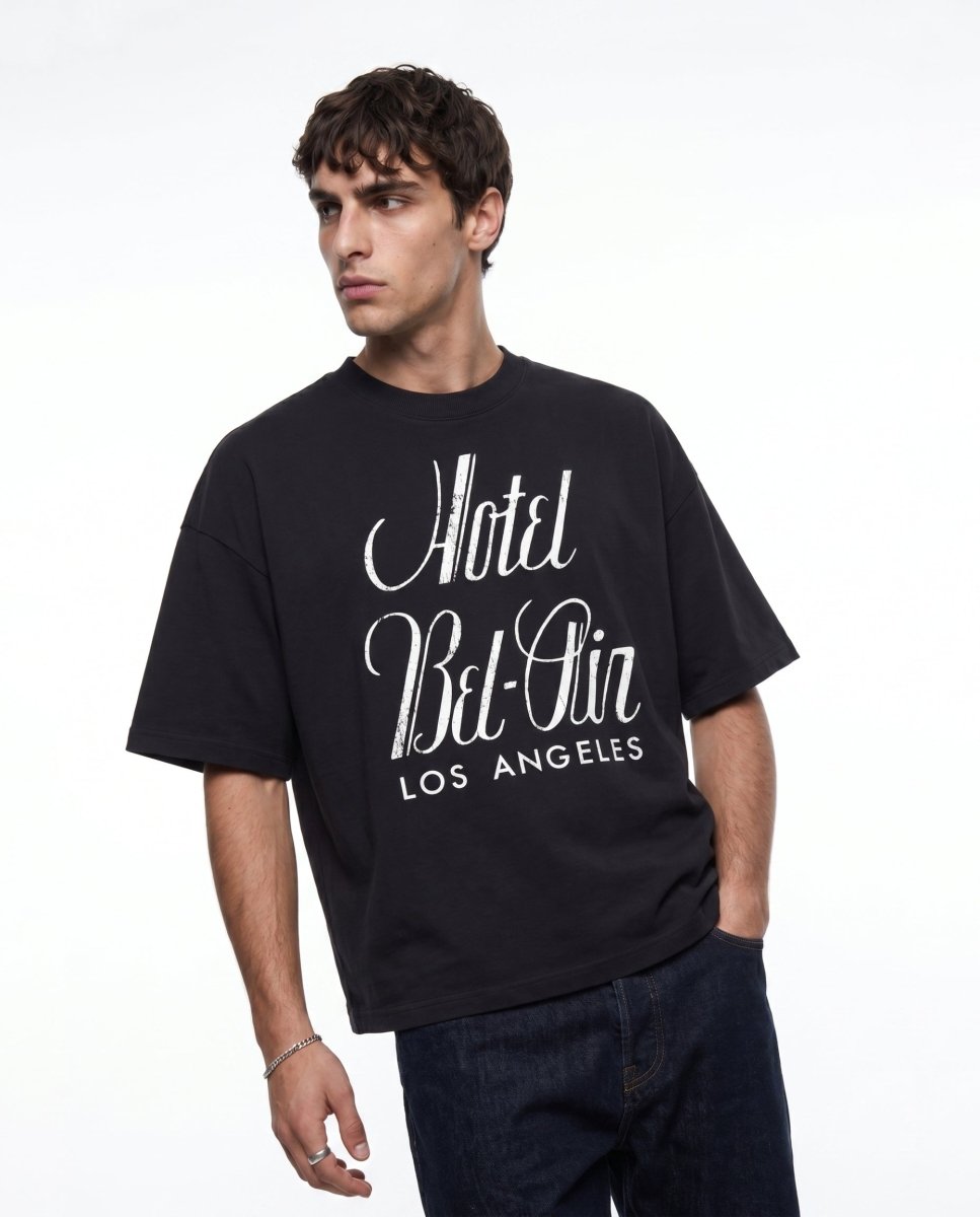 'BEL RIZ' BLACK TEE - Benevierre