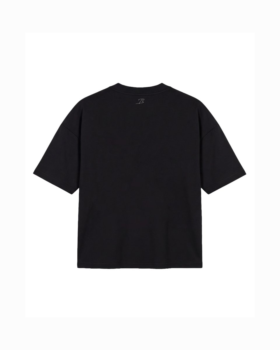 'BEL RIZ' BLACK TEE - Benevierre