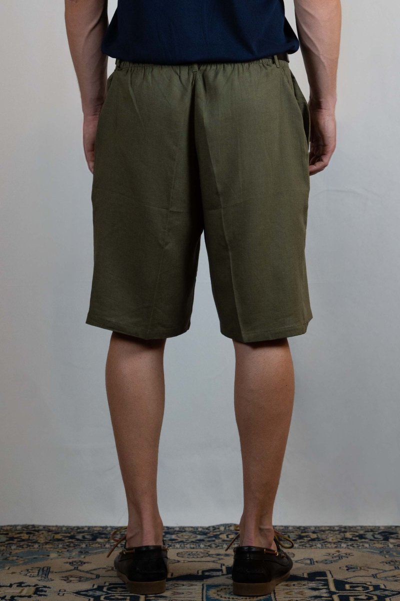 BERMUDA IN LINO VERDE - Benevierre