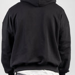 BLACK ZIP HOODIE - Benevierre