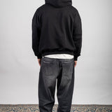 BLACK ZIP HOODIE - Benevierre