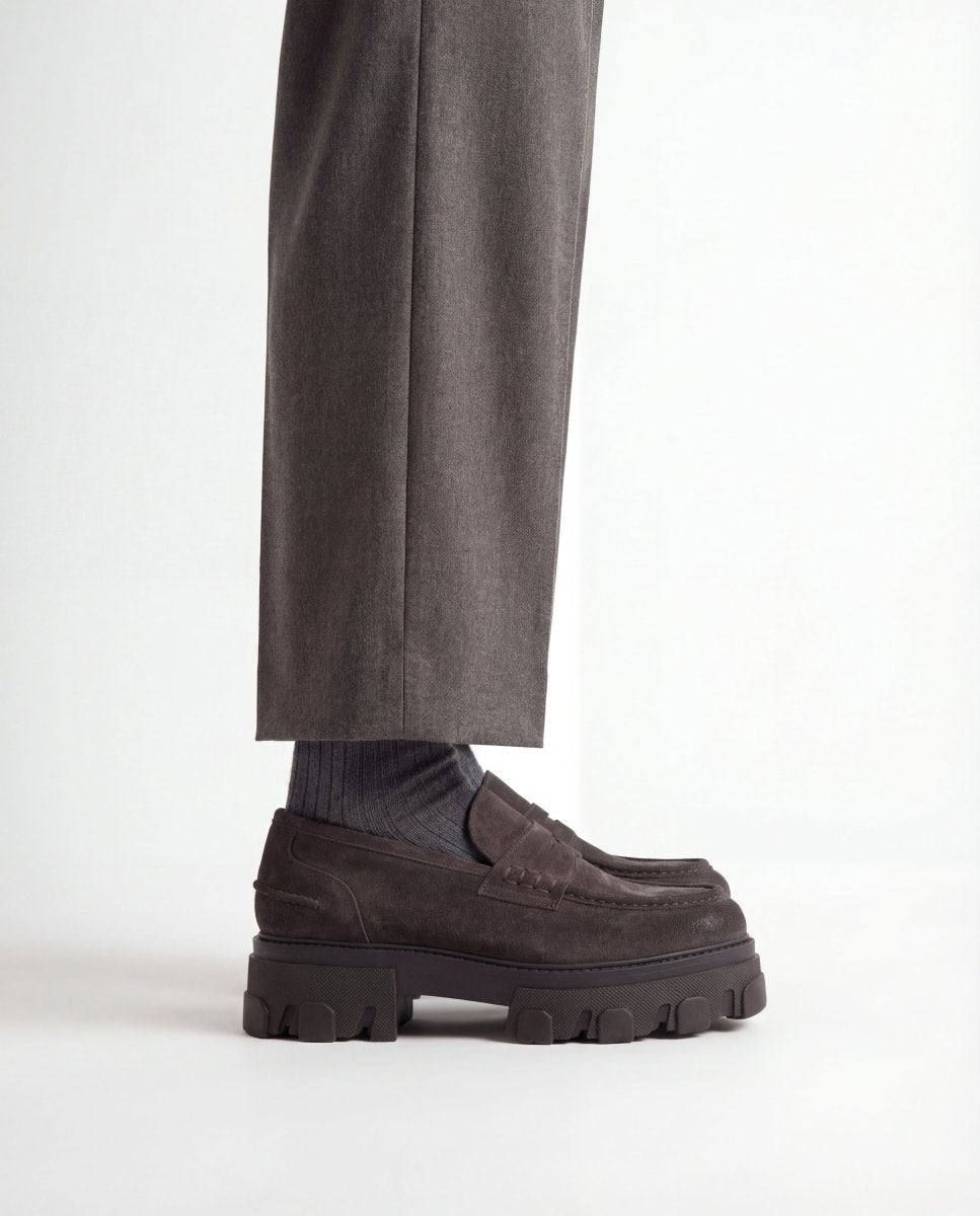 BLACKOUT MODERN SUEDE BROWN - Benevierre