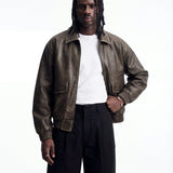 BLOCKBUSTER LEATHER JACKET - Benevierre