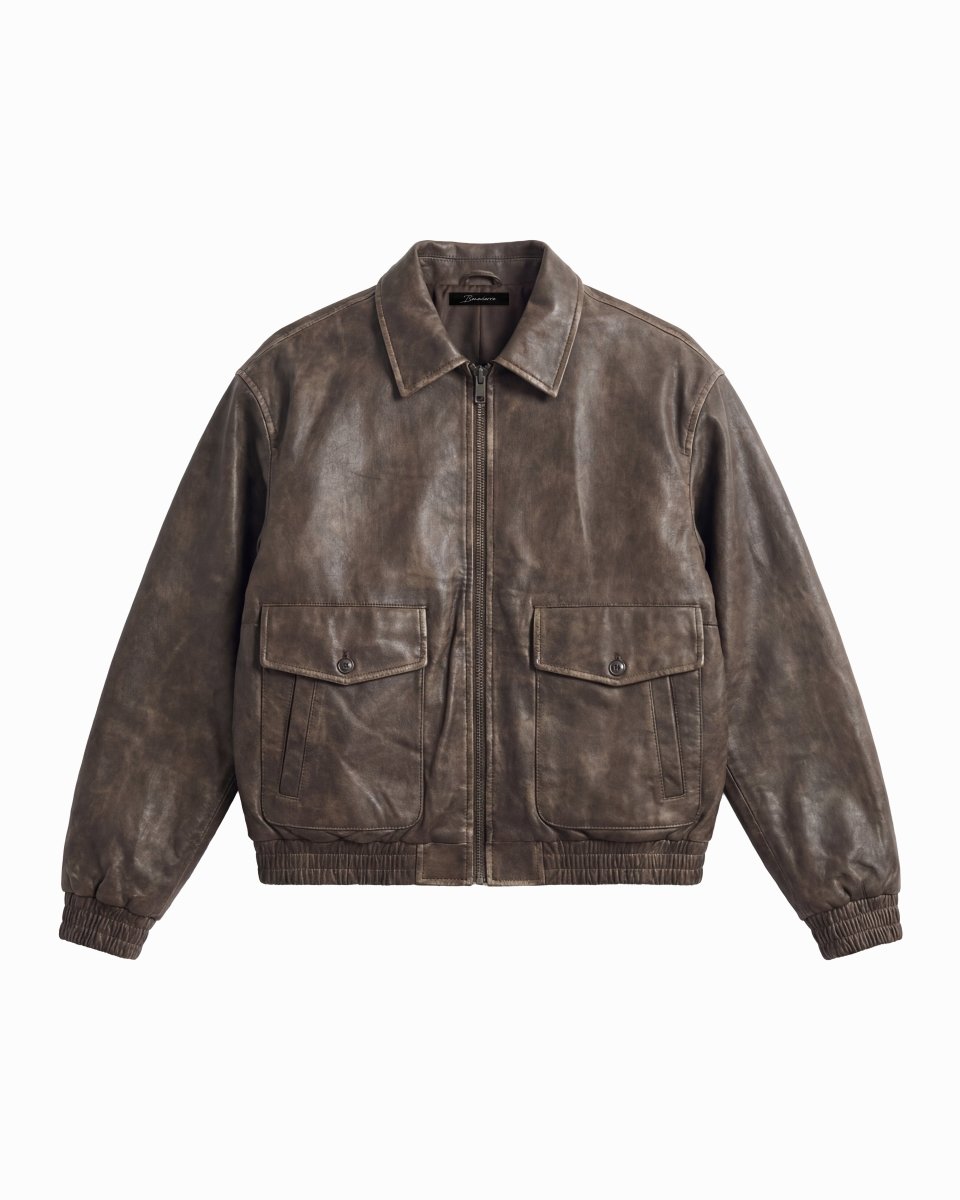 BLOCKBUSTER LEATHER JACKET - Benevierre