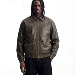 BLOCKBUSTER LEATHER JACKET - Benevierre
