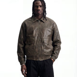 BLOCKBUSTER LEATHER JACKET - Benevierre