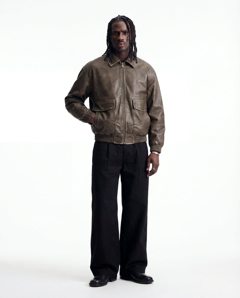 BLOCKBUSTER LEATHER JACKET - Benevierre