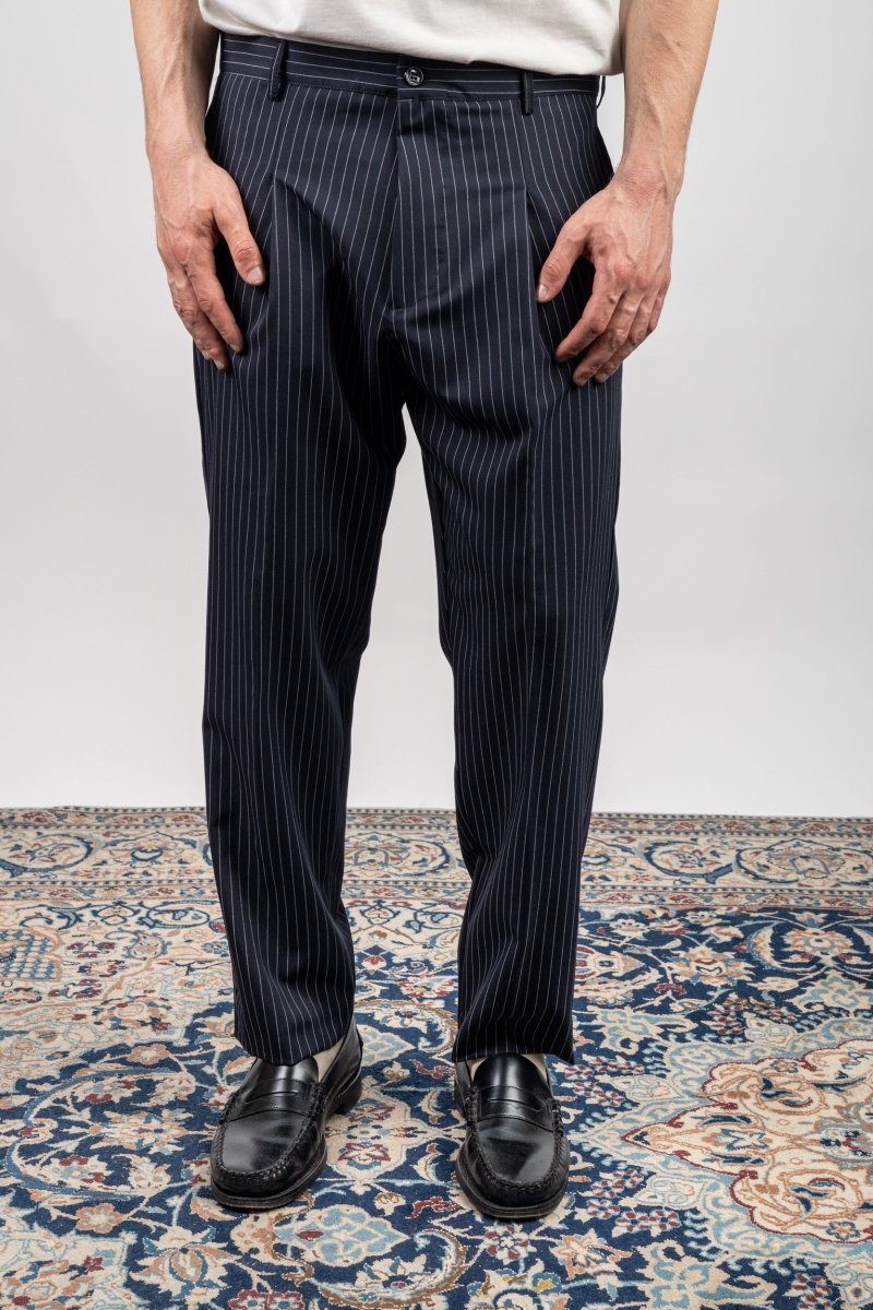 BLUE STRIPES ELEGANT PANT - Benevierre