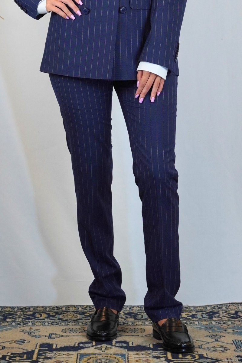 BLUE STRIPES ELEGANT PANT - Benevierre