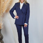 BLUE STRIPES ELEGANT PANT - Benevierre