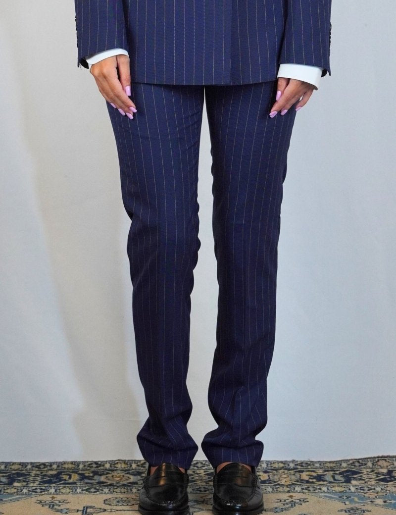 BLUE STRIPES ELEGANT PANT - Benevierre