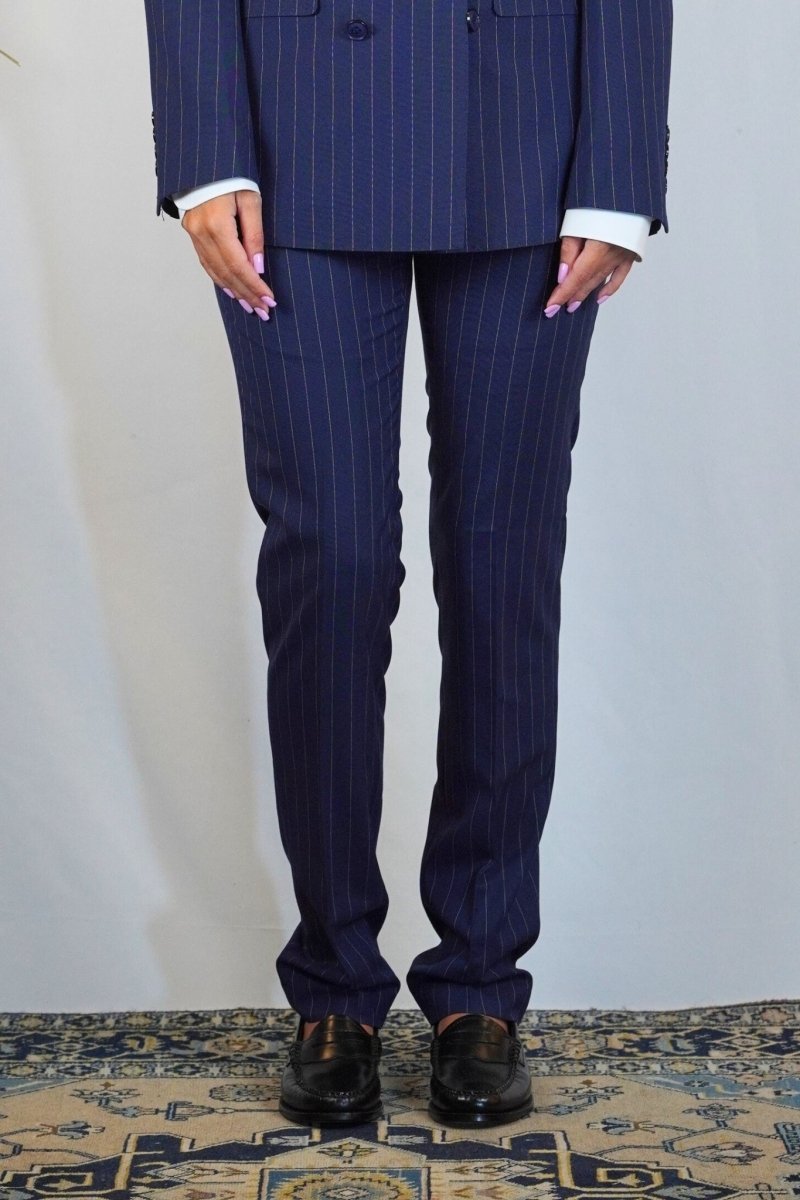 BLUE STRIPES ELEGANT PANT - Benevierre