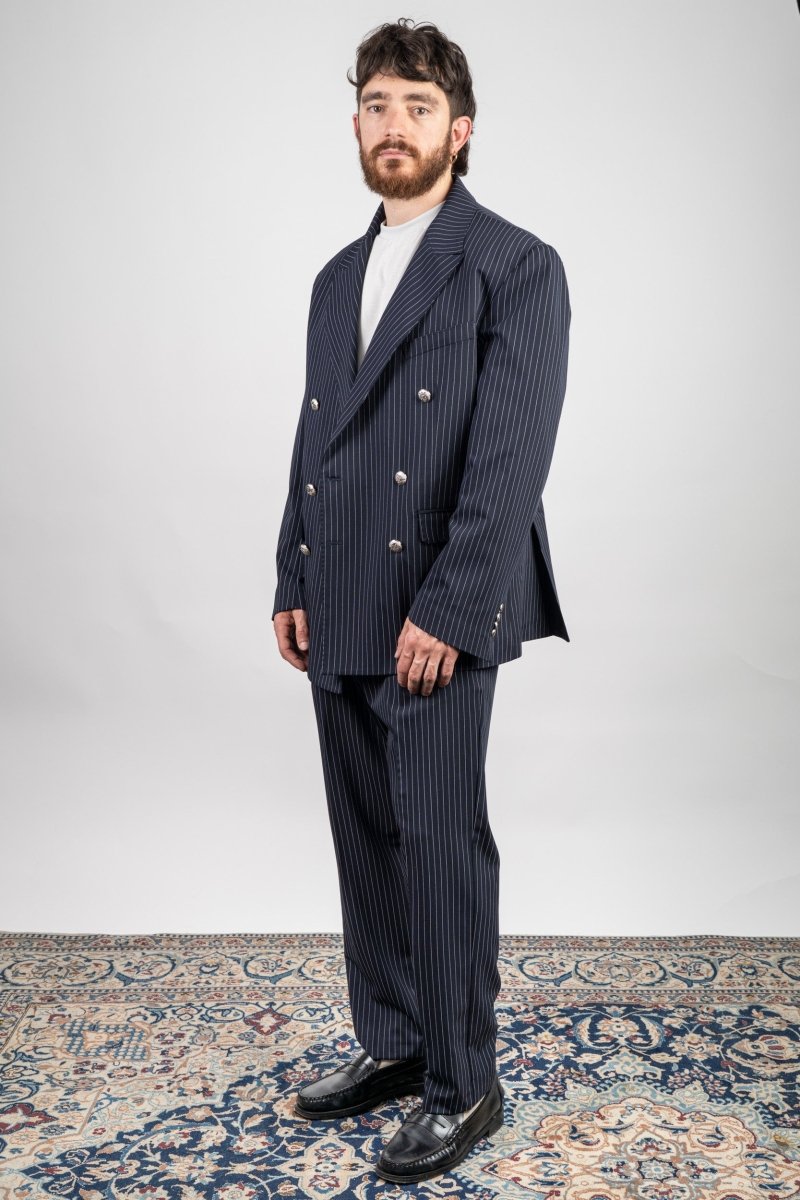 BLUE STRIPES ELEGANT PANT - Benevierre