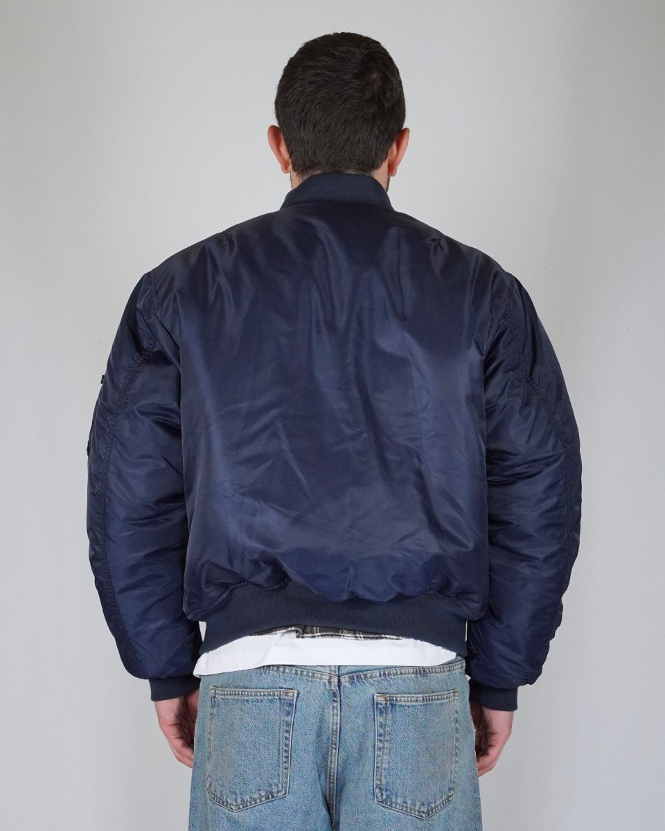 BOMBER BLUE SILVER LOGO - Benevierre