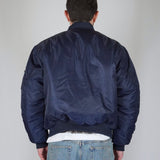 BOMBER BLUE SILVER LOGO - Benevierre